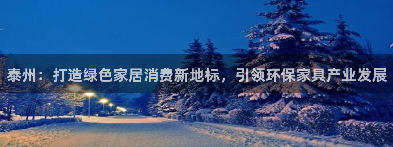tp官方正版下载入口：泰州：打造绿色家居消费新地标，引领环保